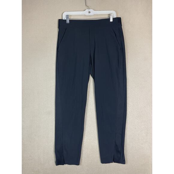 Athleta Pants Womens 10 Black Brooklyn Mid Rise Ankle Slim Fit Stretch Pull On - Picture 1 of 14